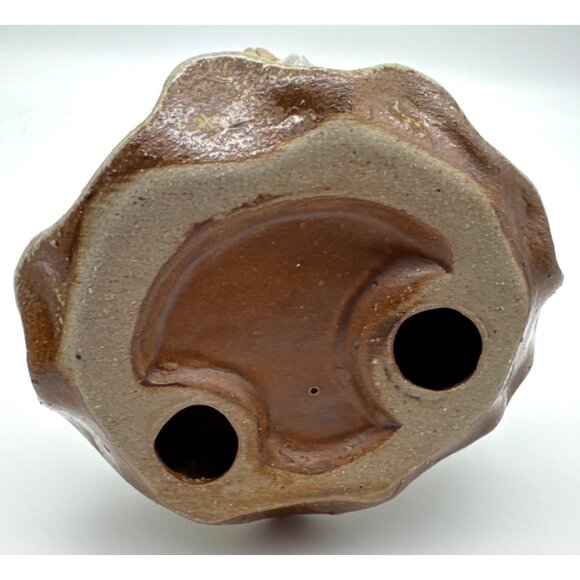 Stoneware Pottery Praying Angel with Wings Beautiful Cream Colors - Picture 6 of 7